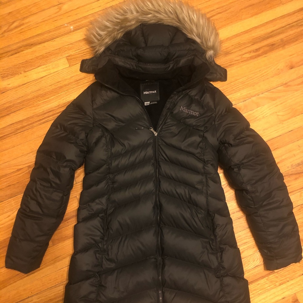 Marmot black puffer jacket
